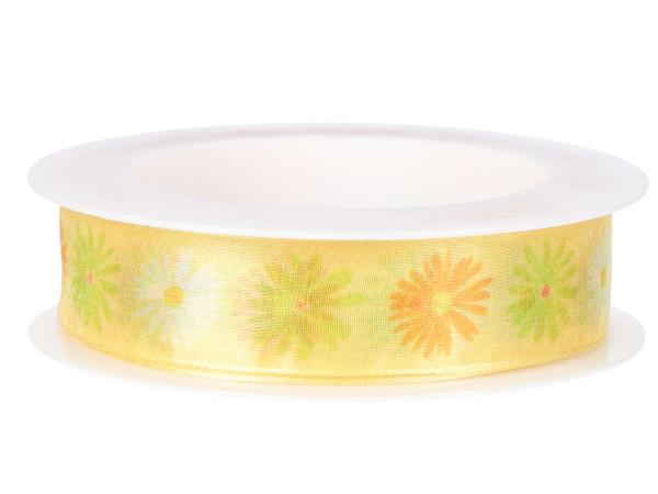 Band Organza Blüten m formst. Kante 25mm 18mr 25mm 18mr