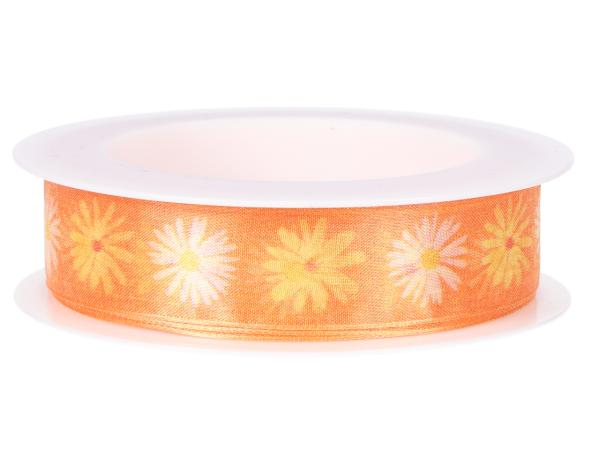 Band Organza Blüten m formst. Kante 25mm 18mr 25mm 18mr