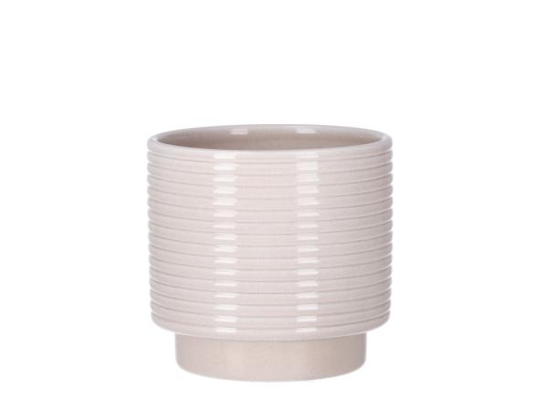 Kübel Rings D10,5cm lasur creme
 