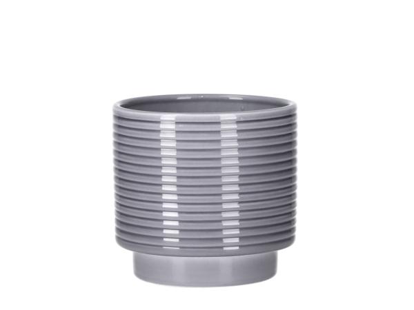 Kübel Rings D10,5cm lasur grau 