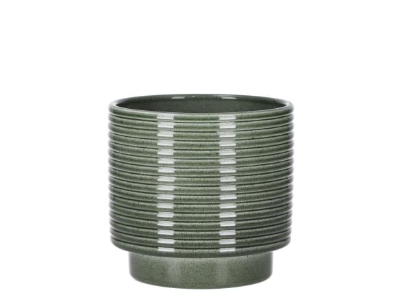 Kübel Rings D10,5cm lasur grün moos 