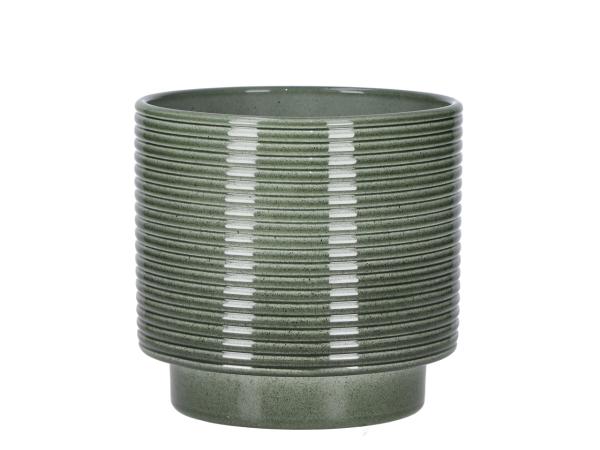 Kübel Rings D12,5cm lasur grün moos D13 H12,5cm