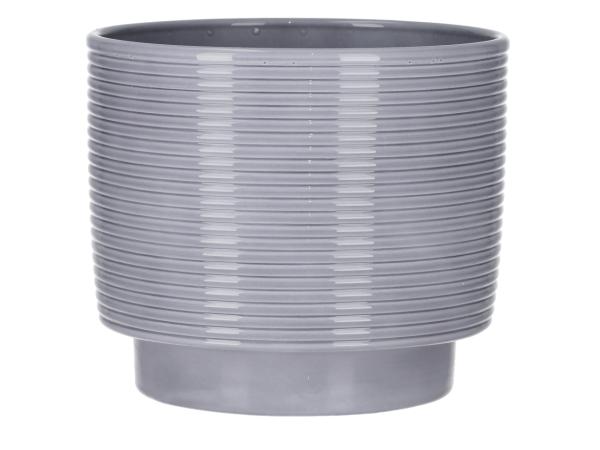 Kübel Rings D16,5cm lasur grau D16,5 H15cm