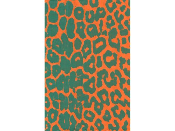 Blumenseide Kraftpapier 75cm 9kg Leo grün-orange 40gr/qm nassfest inklusive Entsorgungsgebühren 75cm 9KG