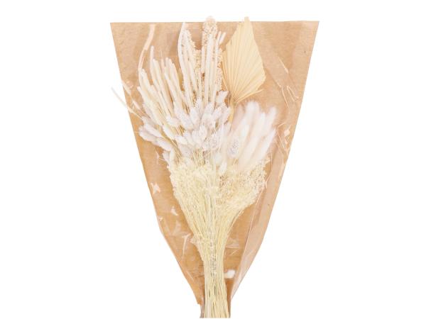 Trockenblumen Bouquet 200gr/Bd gebleicht L60-70cm
