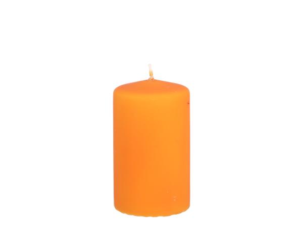 Stumpen Samt H100 D60 safran Safe Candle ca. 36Std Brenndauer D6 H10cm