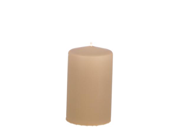 Stumpen Samt H100 D60 beige Safe Candle ca. 36Std Brenndauer D6 H10cm