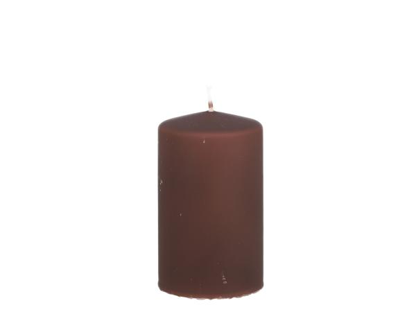 Stumpen Samt H100 D60 espresso Safe Candle ca. 36Std Brenndauer D6 H10cm