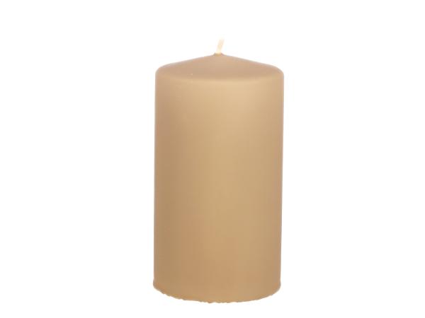 Stumpen Samt H130 D70 beige Safe Candle ca. 61Std Brenndauer D7 H13cm