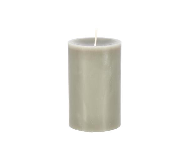 Kerze Chalet H110 D70 schilfgrün Safe Candle Cello 