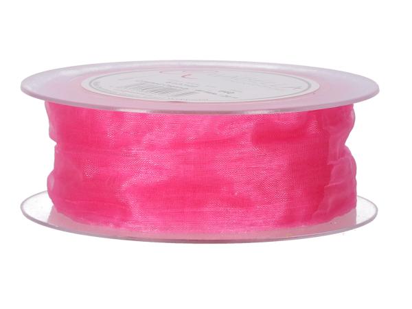 Band Organza Plissee Schnittkante 40mm 20mr 40mm 20mr