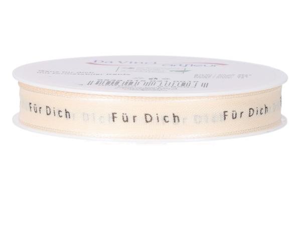 Band Leinenoptik Für Dich m formst. Kante 15mm 18mr 15mm 18mr