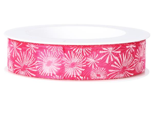 Band Blumen m formst. Kante 25mm 18mr 25mm 18mr