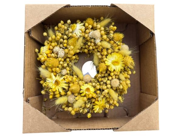 Kranz Trockenblumenmix 3fb D20cm D20cm