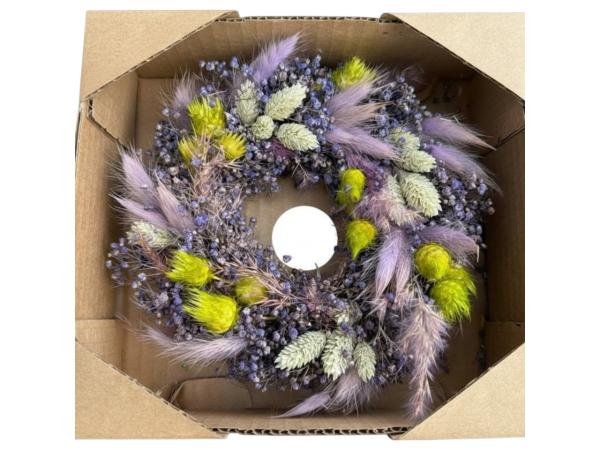 Kranz Trockenblumenmix Lagurus 3fb D20cm D20cm