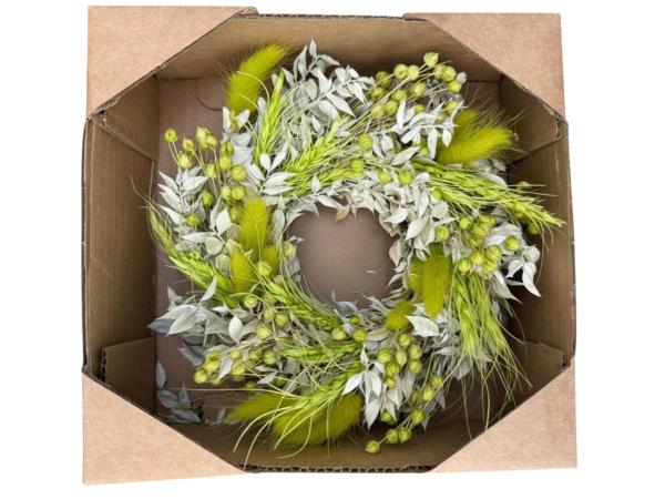 Kranz Trockenblumenmix Lagurus 3fb D20cm D20cm