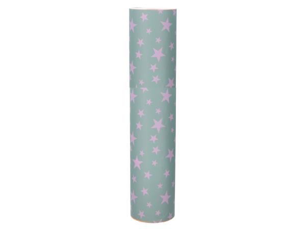 Blumenseide Kraftpapier 75cm 10kg Candy Stars petrol-lavendel 40gr/qm nassfest inklusive Entsorgungsgebühren petrol-lavendel