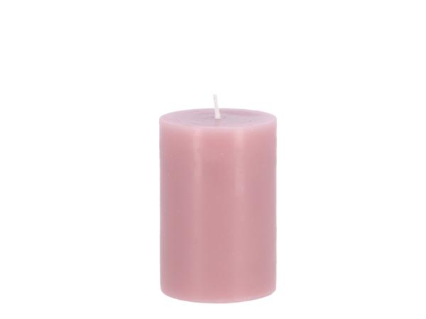 Edelkerze Smooth durchgefärbt H90 D60 rosa ca. 30Std Brenndauer  