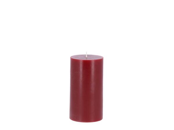 Edelkerze Smooth durchgefärbt H130 D70 rot ca. 55Std Brenndauer D7 H13cm