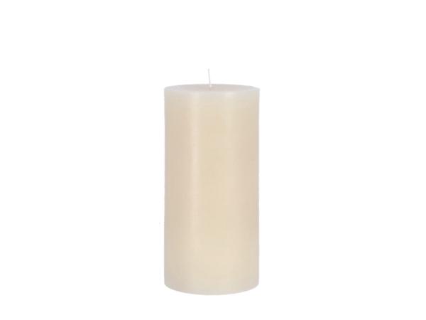 Edelkerze Smooth durchgefärbt H200 D100 wollweiss ca. 122 Std Brenndauer D10 H20cm