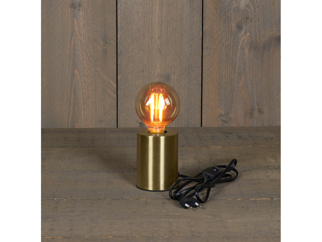 Kwoka Floristik, Fassung Tischlampe Metall gold für Glühbirne E27 mit  Schalter und Stromkabel D7,5 H10cm+1,5m