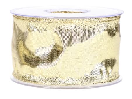 Band Glamour 60mm 25mr gold m Draht 60mm 25mr