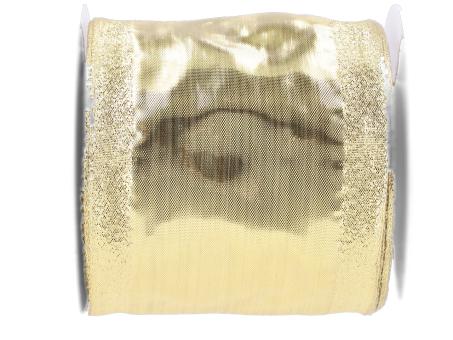 Band Glamour 100mm 25mr gold m Draht 100mm 25mr