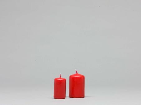 Stumpen H60 D40 rubin Safe Candle ca. 7 Std Brenndauer
 D4 H6cm