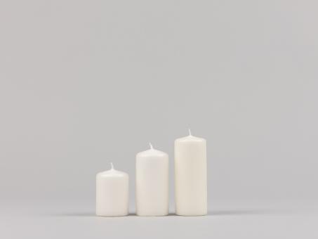 Stumpen H120 D50 wollweiss Safe Candle ca. 31Std Brenndauer D5 H12cm