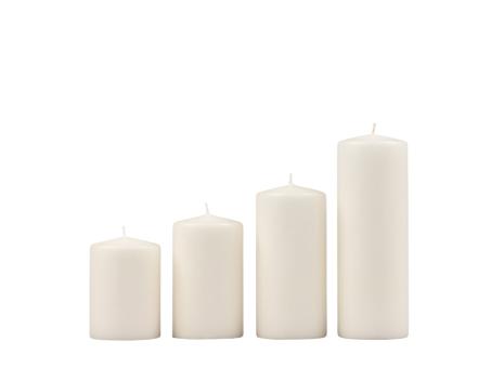 Stumpen H130 D70 wollweiss Safe Candle ca. 61Std Brenndauer D7 H13cm