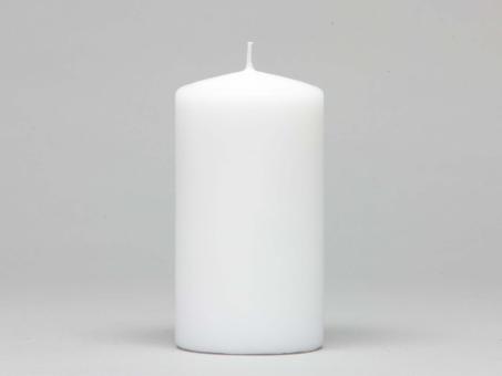 Stumpen H150 D80 weiss Safe Candle ca. 90Std Brenndauer D8 H15