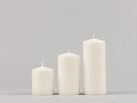 Stumpen H150 D80 wollweiss Safe Candle ca. 90Std Brenndauer D8 H15cm