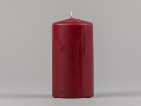 Stumpen H150 D80 altrot Safe Candle ca. 90Std Brenndauer D8 H15cm