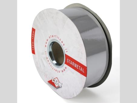 Ziehband 50mm Glanz silber 100mr   50mm 100mr