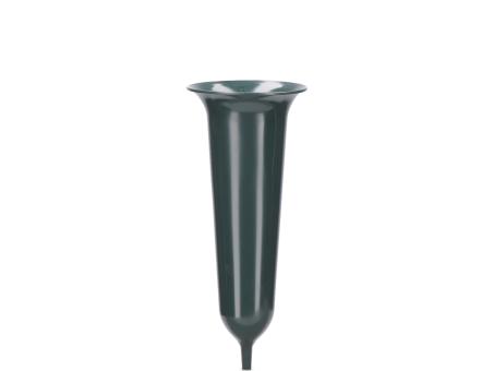 Grabvase Tulpe H37 D9,5cm grün H37 D13cm