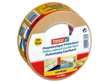 Tesa doppelseitiges Klebeband 50mm 25mr  50mm 25mr