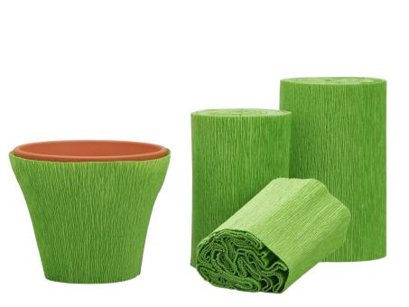 Kreppmanschetten 125mm hellgrün  125mm