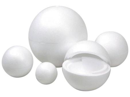 Kugel Styropor D50cm weiss hohl teilbar D50cm