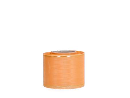 Kranzband Moire 75mm 25mr apricot 75mm 25mr