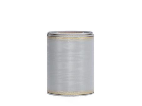 Kranzband Bella Donna 125mm 25mr hellgrau  125mm 25mr