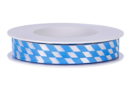 Rautenband blau/weiss 15mm 25mr Bayern
 