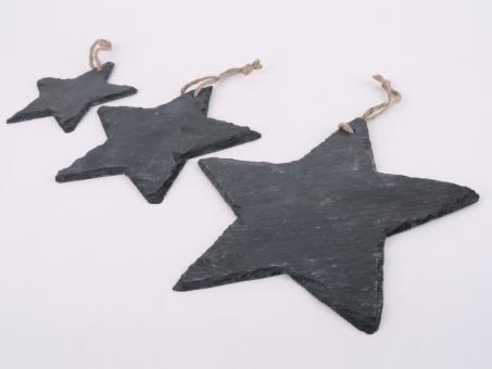 Stern Schiefer natur a Schnur   D23,5cm