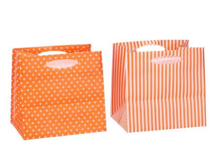 Pflanztasche KST PP Punkte/Streifen   L14,5 B9 H13,5cm