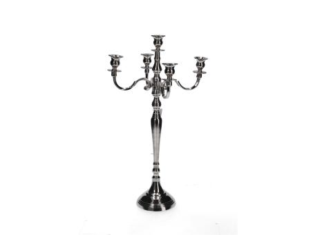 Kerzenhalter x5 Silberleuchter vernickelt   