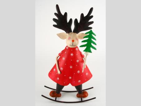 Wippfigur Rentier Blech m Tanne
!! Aktionsartikel- Kein Umtausch / Rückgabe möglich !! B20 T10 H34cm