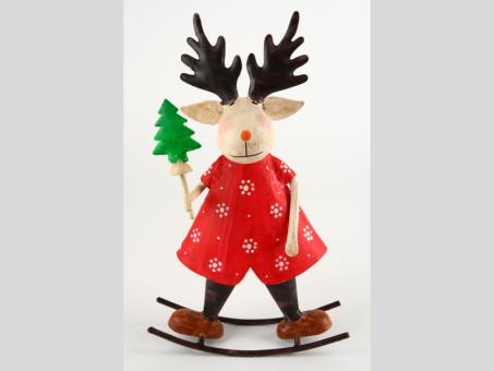 Wippfigur Rentier Blech m Tanne
!! Aktionsartikel- Kein Umtausch / Rückgabe möglich !! B28 T19 H57cm