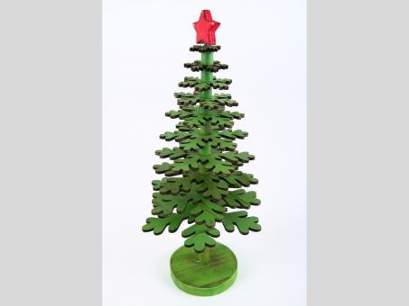 Tannenbaum Holz gefächert z Stellen   D12 H24cm