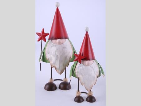 Wichtel Niko Blech m Stern Wackelfigur z Stellen   D7 H15cm