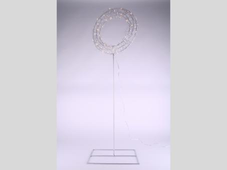 Kranz Draht m Stab 120cm LED 50 Lichter m Netzteil Kabel 2mtr   D50 Stick120cm