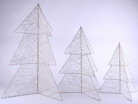 Tannenbaum Deko Draht-Fadenwicklung (z Klappen 3D)   